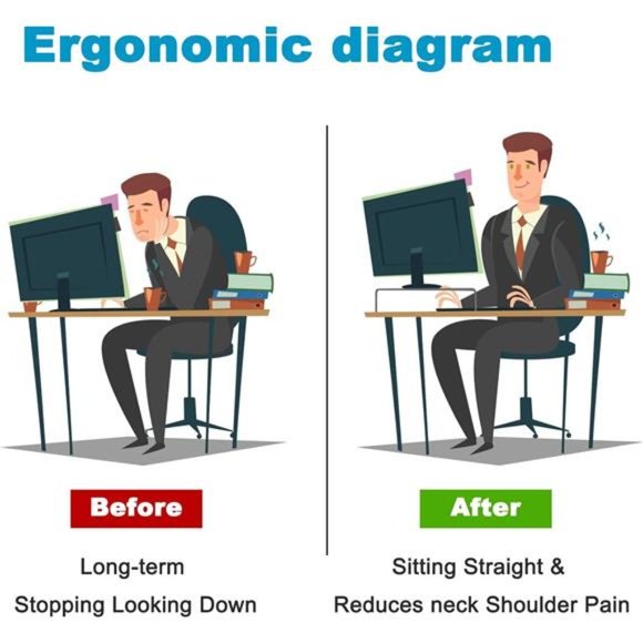 Acrylic Monitor Stand Monitor Riser Computer Stand Storage Support Laptop Riser - Picture 6 of 8